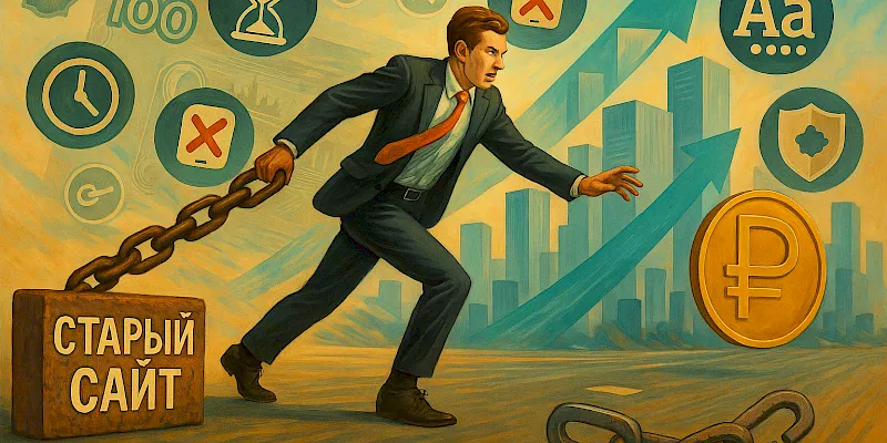 Не знаете, устарел ли ваш сайт? Узнайте 5 признаков, почему устаревший сайт вредит продажам, и как обновление сайта в Екатеринбурге спасёт ваш бизнес!